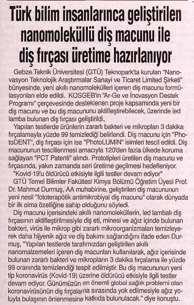 Nanovasyon Basında Biz